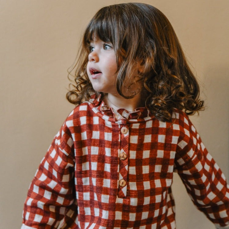 Olympe Gingham Blouse