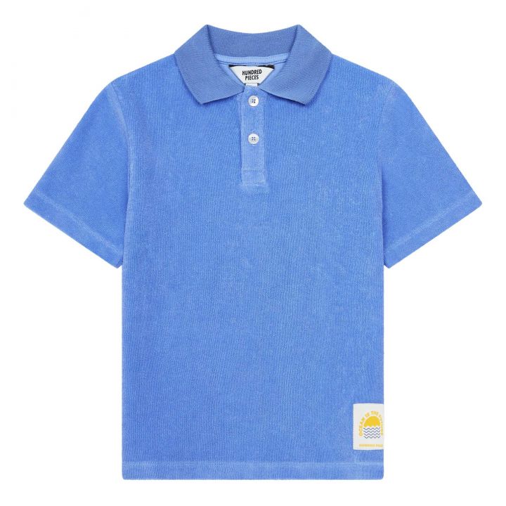 Terry Polo Shirt Blue